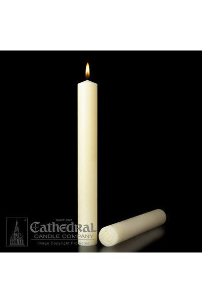 1-1/2" Diameter 100% Beeswax Tube Candle Refills-Church Life-Cathedral Candle-Michigan Church Supply