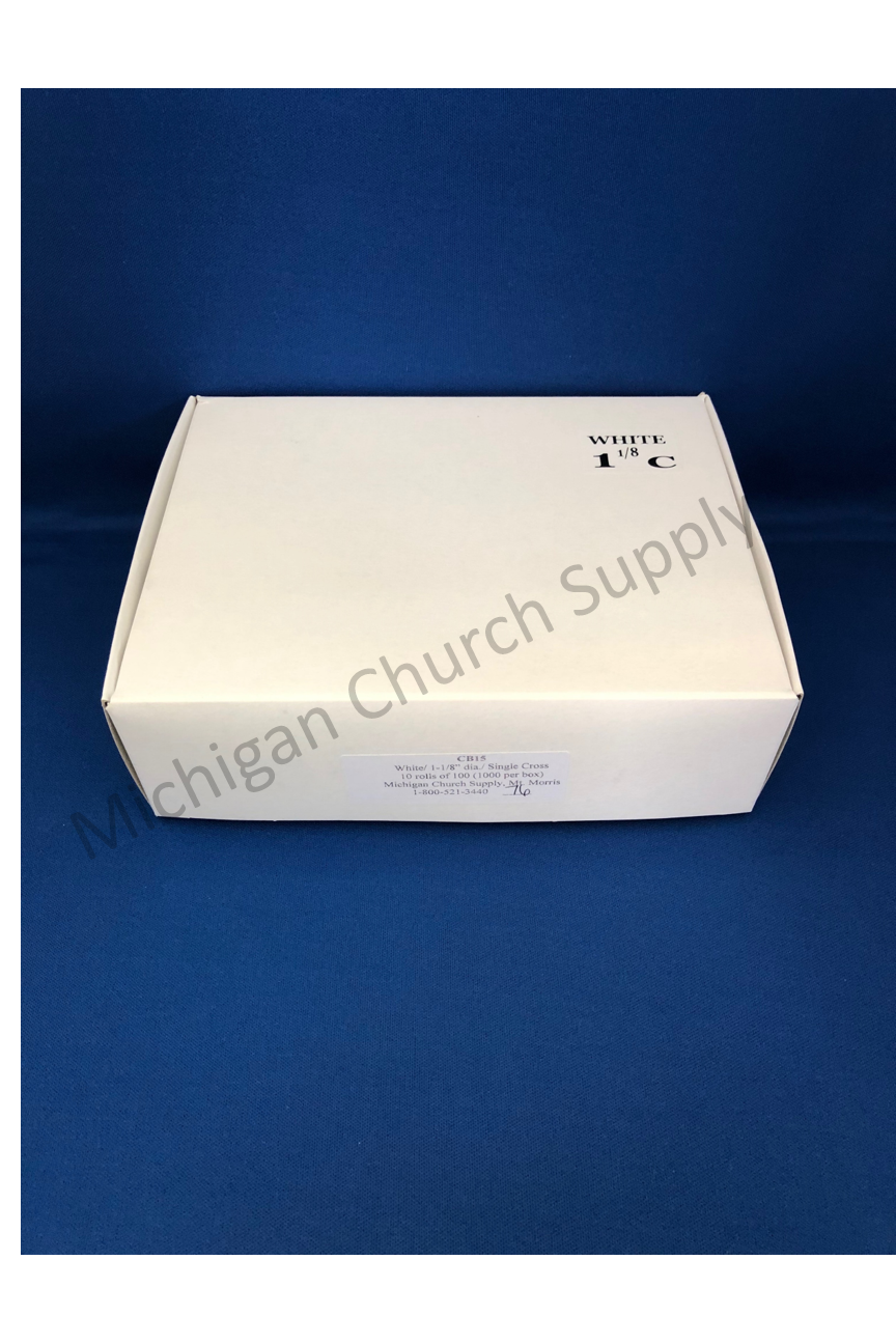 1-1/8" White Altar Bread - CB15-Church Life-OCO International-1+-Michigan Church Supply