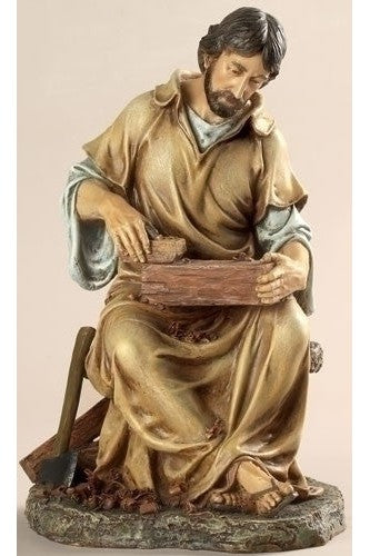 10.25" Joseph the Carpenter Statue - LI40758-Inspirational Gifts-Roman, Inc-Michigan Church Supply