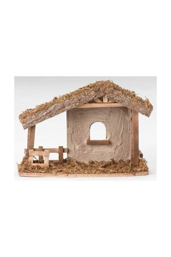 10.5"H Stucco Stable for 5" Fontanini - LI50556-Inspirational Gifts-Fontanini-Michigan Church Supply