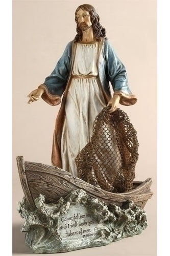 11.25" Christ the Fisherman Statue - LI42111-Inspirational Gifts-Roman, Inc-Michigan Church Supply