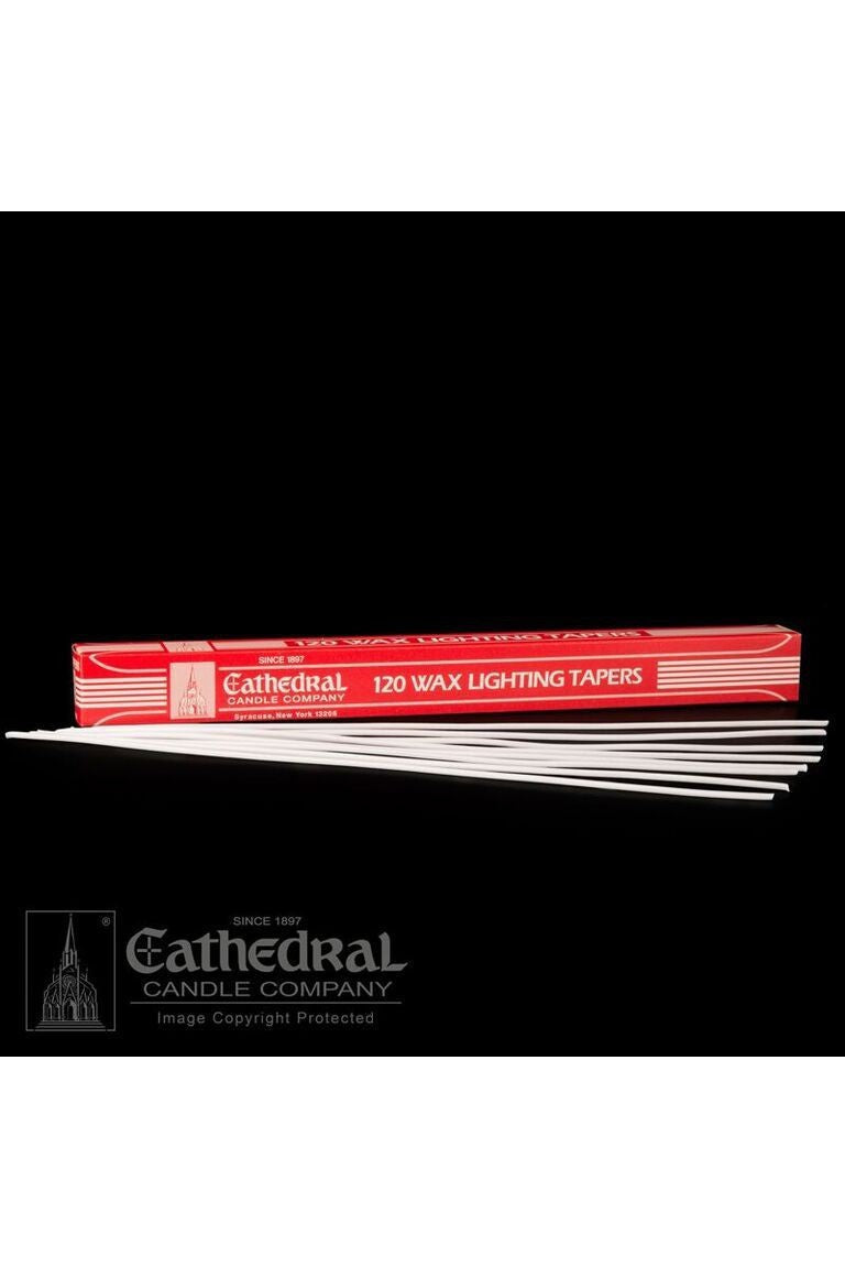 120 Wax Lighting Tapers - GG91301201-Church Life-Cathedral Candle-Michigan Church Supply