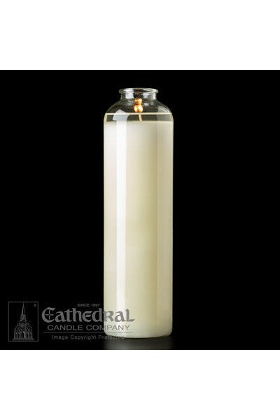 14-Day Glass 51% Beeswax Domus Christi - GG31450-Church Life-Cathedral Candle-Michigan Church Supply