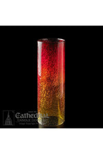 14-Day Ruby Crackle Sanctuary Globe-GG93134901-Church Life-Cathedral Candle-Michigan Church Supply