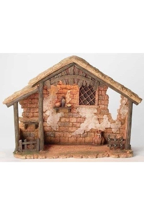 14.5" LTD Resin Stable for 7.5" Nativity Fontanini - LI50816-Inspirational Gifts-Fontanini-Michigan Church Supply