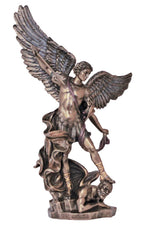 14.5" St . Michael Statue in Bronze - ZWSR71543-Inspirational Gifts-Goldscheider of Vienna-Michigan Church Supply