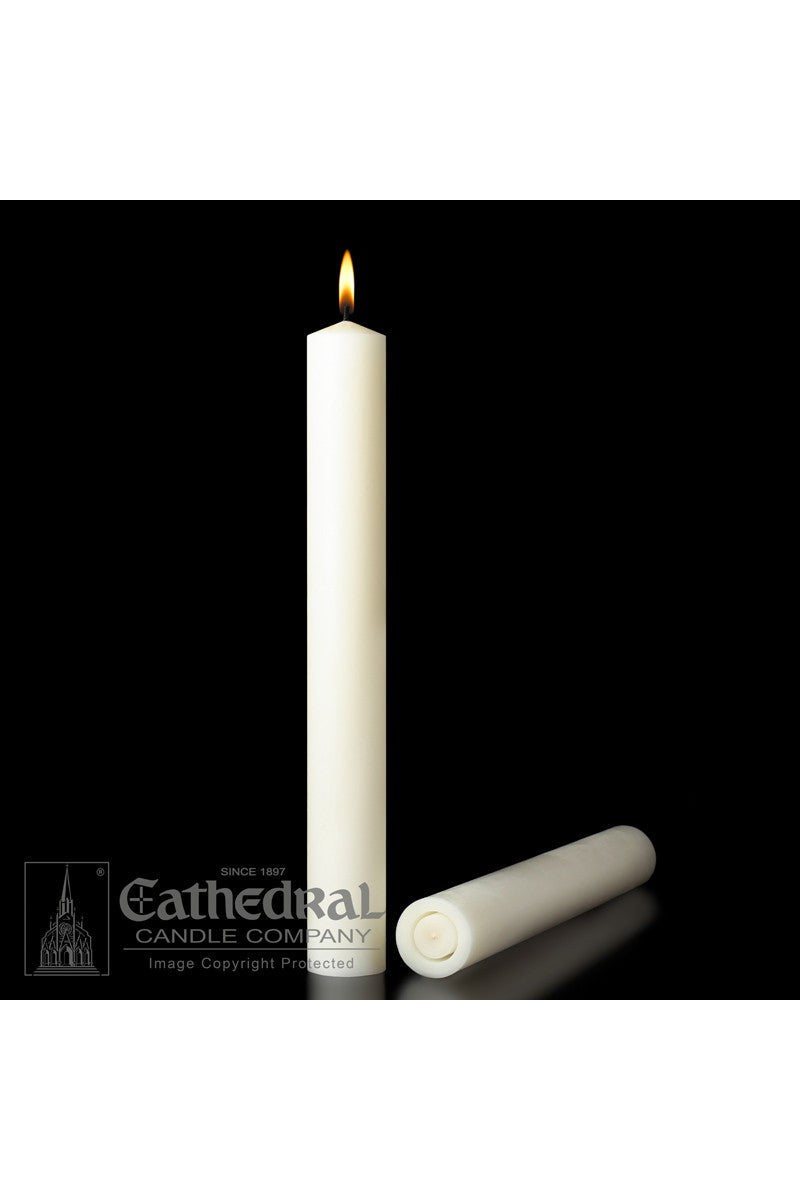 2-1/2" Diameter 51% Beeswax Altar Candle-Church Life-Cathedral Candle-2-1/2" x 9" (12 per box) (APE) GG11183212-Michigan Church Supply