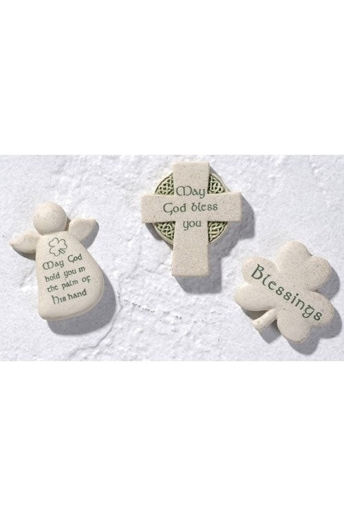 2" Irish Pocket Faith stones - LI47268-Inspirational Gifts-Roman, Inc-Angel-Michigan Church Supply