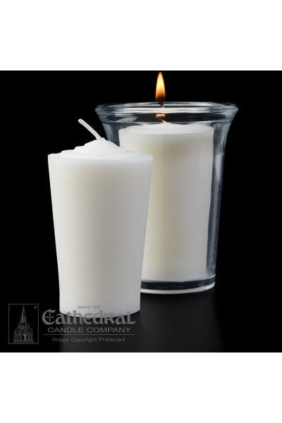 24-Hour Tapered 100% Beeswax Votive Lights - GG88122402-Church Life-Cathedral Candle-Michigan Church Supply