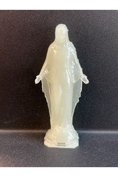 3" Lady of Grace Luminous Statue - WJ1853ALR-Inspirational Gifts-Space Age Plastics-Michigan Church Supply