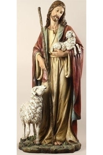 36.5" Good Shepherd Statue - LI42184-Church Life-Roman, Inc-Michigan Church Supply