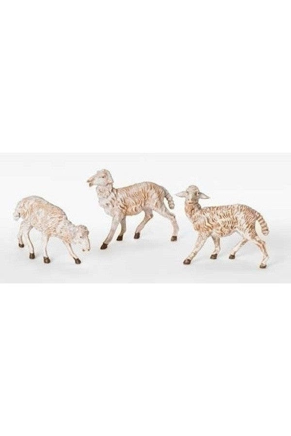 3PC ST White Sheep 7.5" Fontanini - LI52899-Inspirational Gifts-Fontanini-Michigan Church Supply