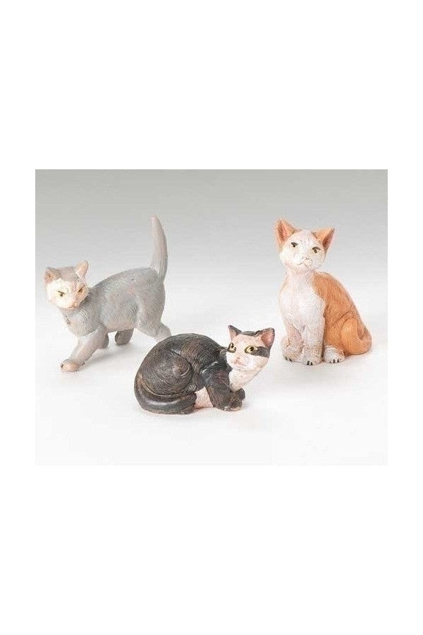 3PC Set Cats w/Setory Card 5" Fontanini - LI51518-Inspirational Gifts-Fontanini-Michigan Church Supply