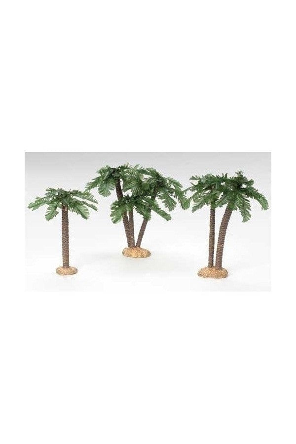 3PC Set Palm Trees Multi Trunk 5" Fontanini - LI56570-Inspirational Gifts-Fontanini-Michigan Church Supply