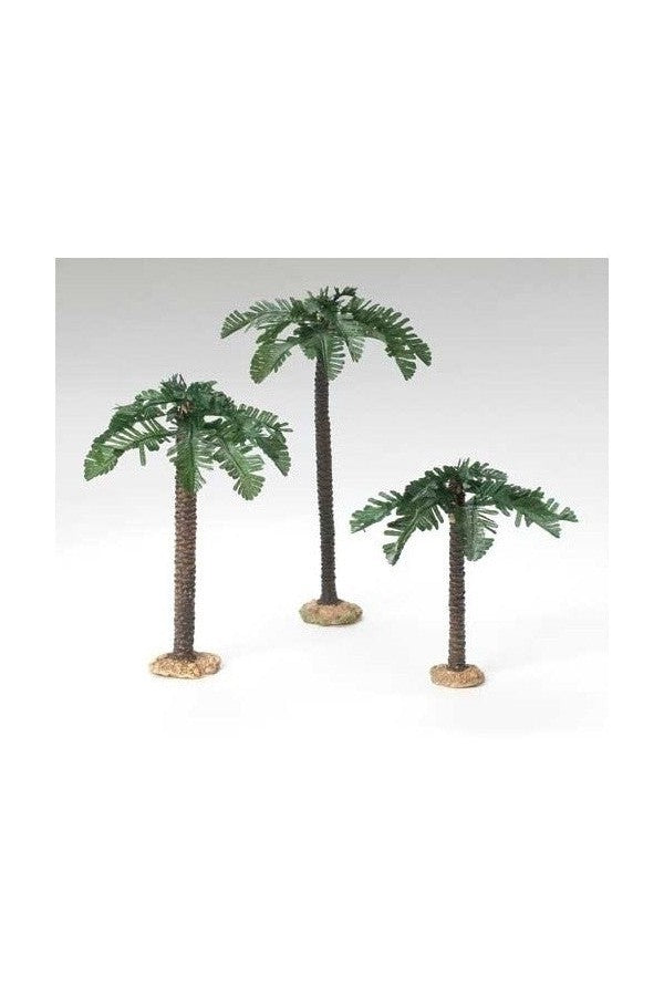 3PC Set Palm Trees Single Trunk 5" Fontanini - LI56572-Inspirational Gifts-Fontanini-Michigan Church Supply