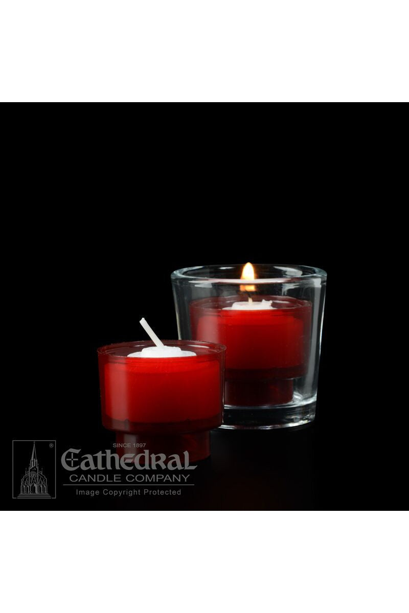 4-Hour Ruby EZ Votive Lights - GG714-R-Church Life-Cathedral Candle-Michigan Church Supply