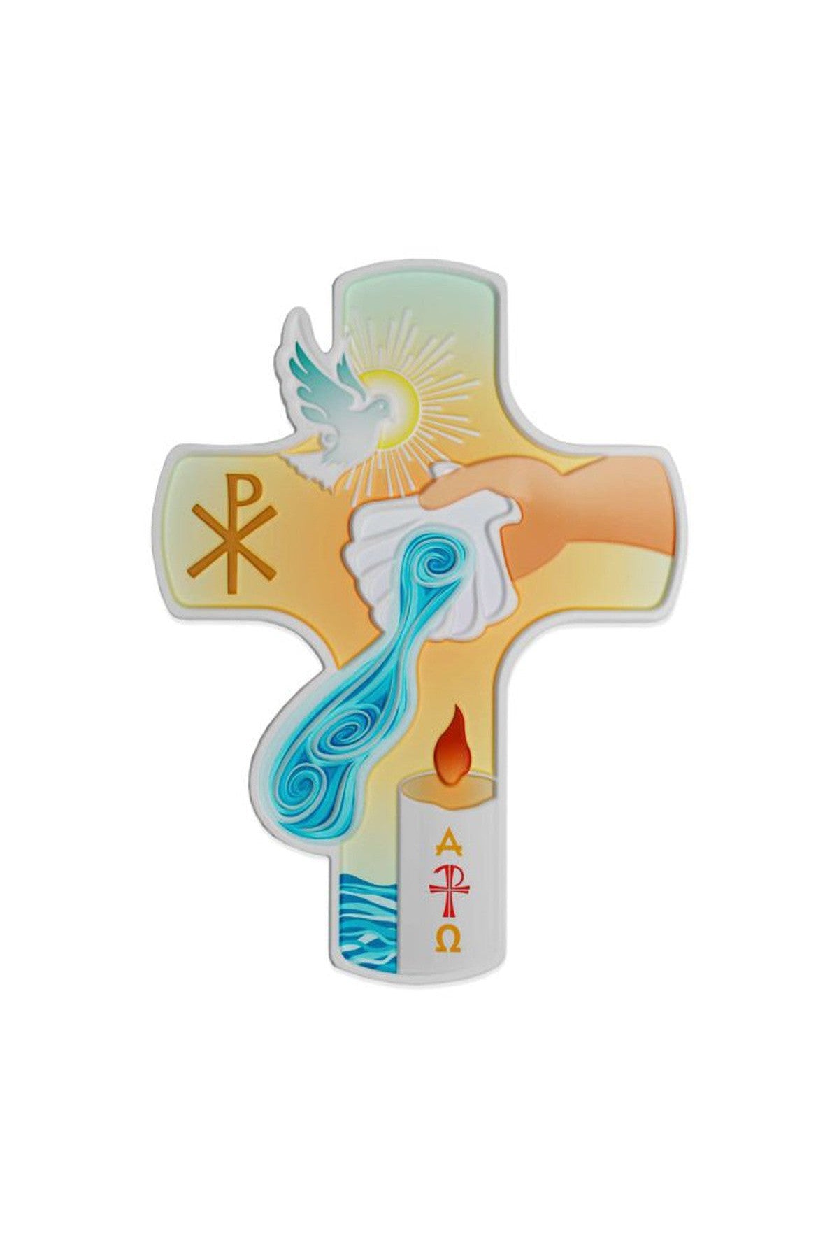 4" Resin Baptism Cross - TA8334-4125-Inspirational Gifts-Hirten-Michigan Church Supply