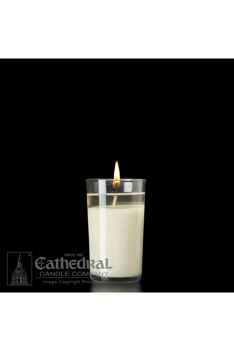 40-Hour Beeswax Crystal Chapel Lights - GG88140012-Church Life-Cathedral Candle-Michigan Church Supply