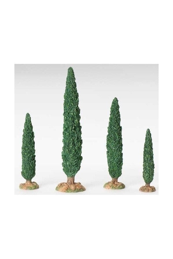 4PC Set 10" Cypress Tree for 5" Fontanini - LI54601-Inspirational Gifts-Fontanini-Michigan Church Supply