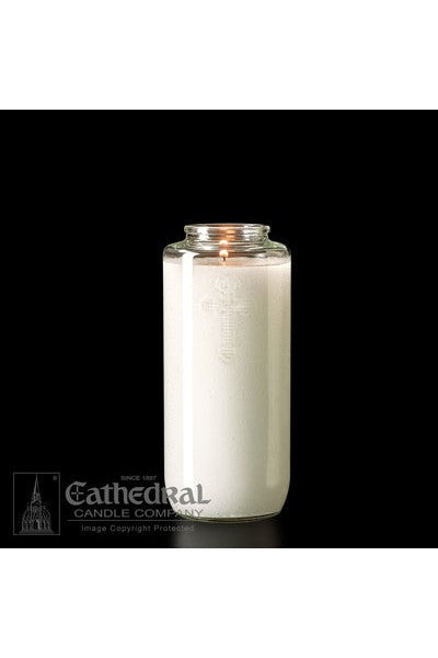 5-Day Crystal Glass Offering Candles - AF205-06-Church Life-Cathedral Candle-Michigan Church Supply