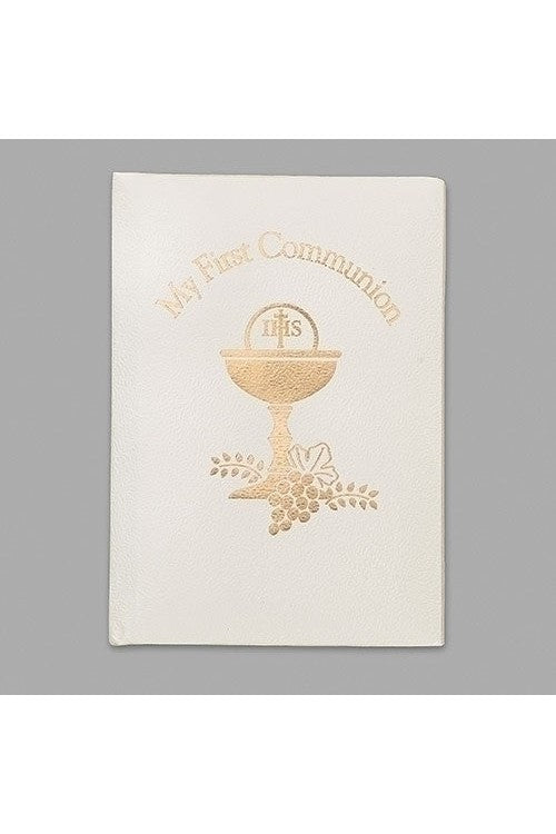 5" Deluxe White & Gold First Communion Book - LI10279-Inspirational Gifts-Roman, Inc-Michigan Church Supply