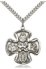 5-Way Medal - FN5444-Jewelry-Bliss Mfg-Sterling Silver-Michigan Church Supply