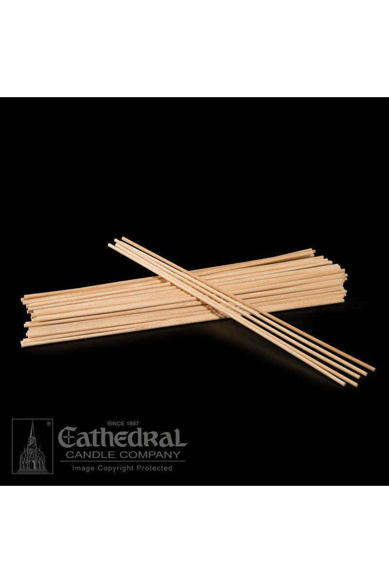 500 Thick Wood Lighting Tapers - GG91308001-Church Life-Cathedral Candle-Michigan Church Supply