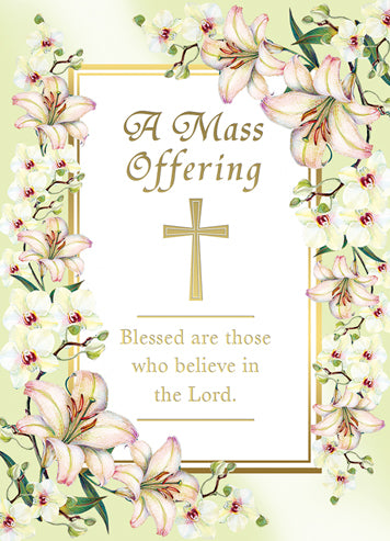 Blessed by the Lord Mass Card for the Living - FWME235