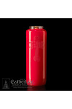 6-Day Ruby Glass Offering Candles - AF216-11-Church Life-Cathedral Candle-Michigan Church Supply