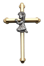 6" Girl Wall Cross- GENC100GTT-Inspirational Gifts-Cathedral Art Medal and CA Gifts-Michigan Church Supply