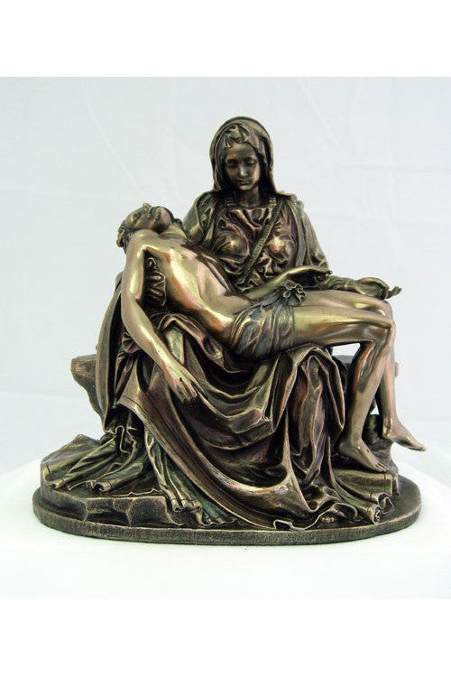 6" Pieta Bronze Statue - ZWSR75039-Inspirational Gifts-Goldscheider of Vienna-Michigan Church Supply