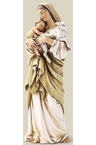 6.25" Madonna and Child with Lamb - LI60693-Inspirational Gifts-Roman, Inc-Michigan Church Supply