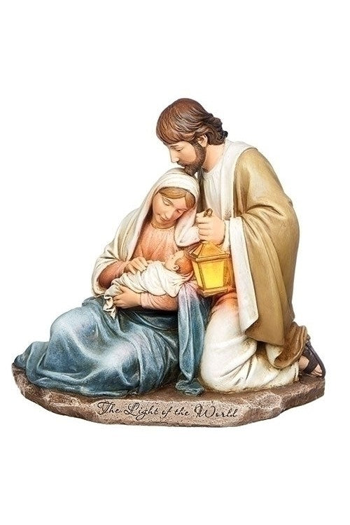 7.25" Holy Family with Lit Lantern - LI633271-Inspirational Gifts-Roman, Inc-Michigan Church Supply