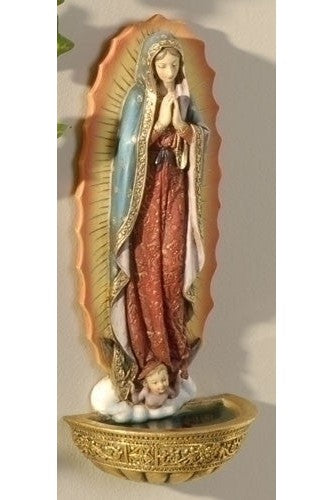 7.5" Our Lady of Grace Holy Water Font - LI62821-Inspirational Gifts-Roman, Inc-Michigan Church Supply