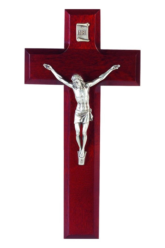 8" Dark Cherry Crucifix - TA11A8R1-Inspirational Gifts-Hirten-Michigan Church Supply