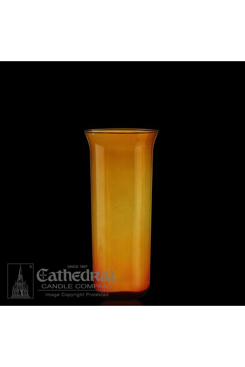 8-Day Amber Sanctuary Globe-GG93131301-Church Life-Cathedral Candle-Michigan Church Supply