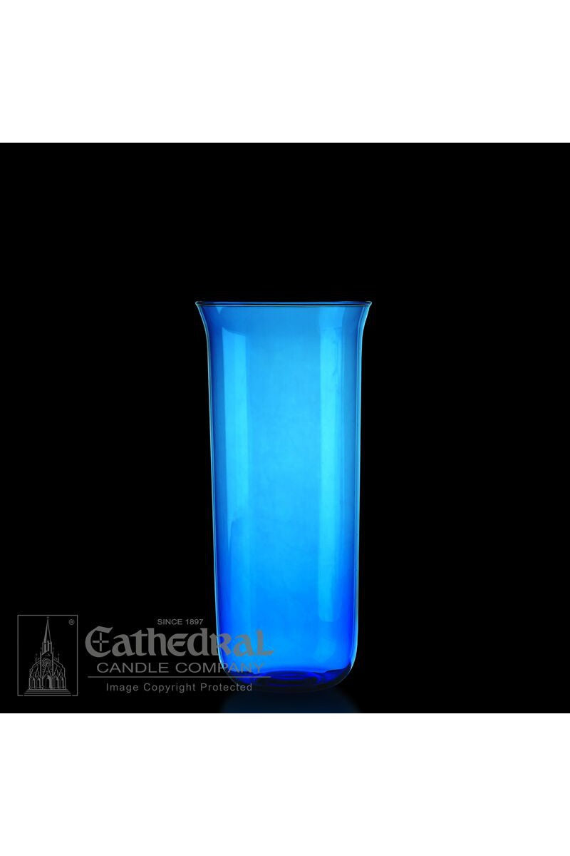 8-Day Blue Sanctuary Globe-GG93131201-Church Life-Cathedral Candle-Michigan Church Supply