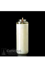 8-Day Glass 51% Beeswax Domus Christi - GG863-Church Life-Cathedral Candle-Michigan Church Supply