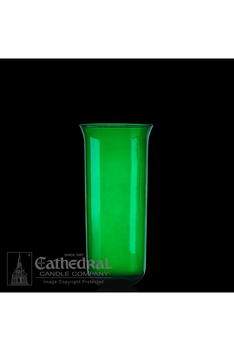 8-Day Green Sanctuary Globe-GG93131601-Church Life-Cathedral Candle-Michigan Church Supply