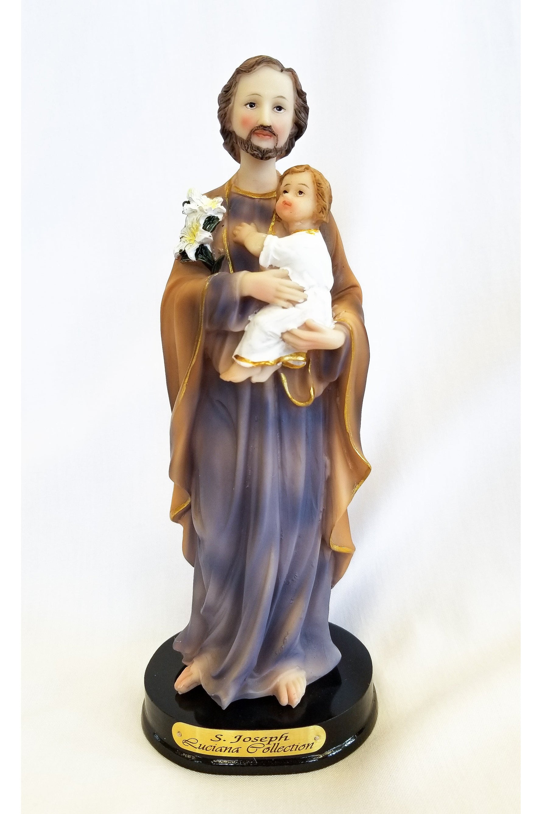 8" St. Joseph Statue - WSP08JONB-Inspirational Gifts-San Francis-Michigan Church Supply