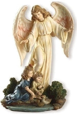 8.5" Guardian Angel with Children - LI40768-Inspirational Gifts-Roman, Inc-Michigan Church Supply