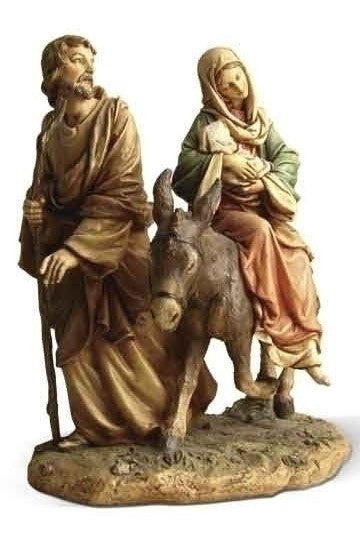 9" Flight into Egypt Statue - LI27011-Inspirational Gifts-Roman, Inc-Michigan Church Supply