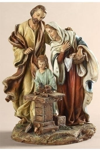 9.5" Holy Family in Carpenter Shop - LI40732-Inspirational Gifts-Roman, Inc-Michigan Church Supply