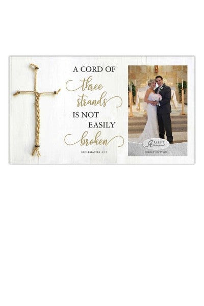 A Cord of 3 Frame - GEMF280-Inspirational Gifts-Cathedral Art Medal and CA Gifts-Michigan Church Supply