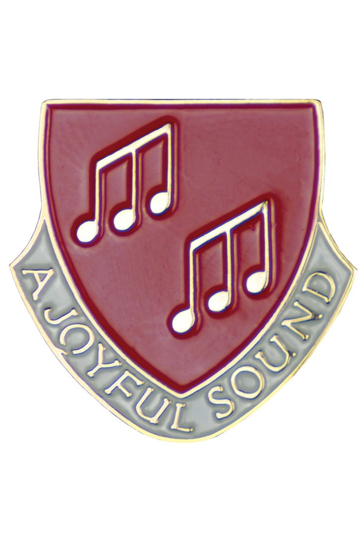 A Joyful Sound Lapel Pin Red - XWB75-Jewelry-Terra Sancta-Michigan Church Supply