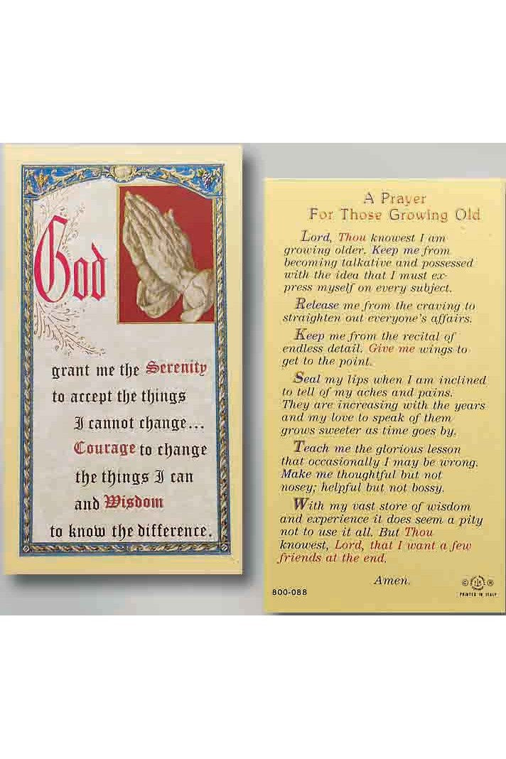 A Prayer for those Growing Old - TA800088-Inspirational Gifts-Hirten-Michigan Church Supply