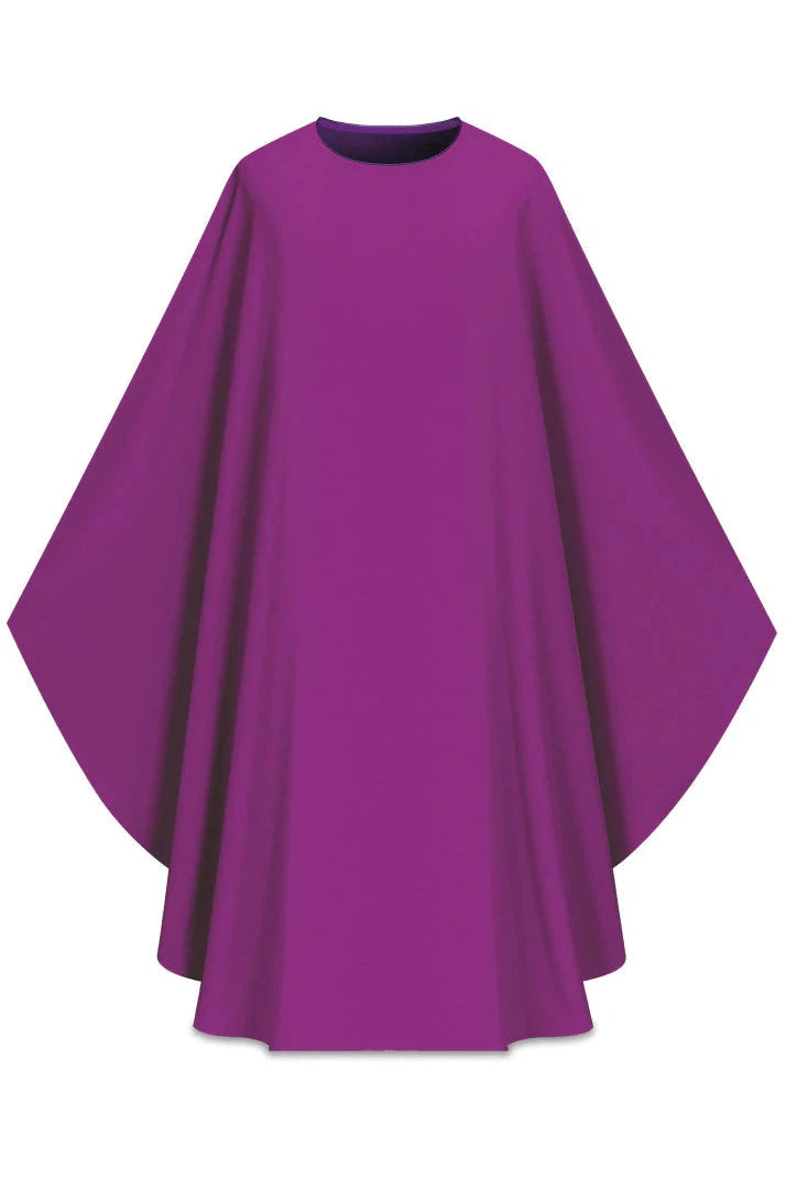 ASSISI Chasuble (Ecru, Red, Green, Purple) - WN70100-Church Life-Art Studio Slabbinck-Purple-Michigan Church Supply