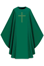 ASSISI Chasuble (Ecru, Red, Green, Purple) - WN70102-Church Life-Art Studio Slabbinck-Green-Michigan Church Supply