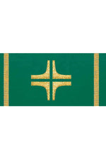 ASSISI Chasuble with orphrey and cross (Ecru, Red, Green, Purple) - WN70103-Church Life-Art Studio Slabbinck-Ecru-Michigan Church Supply