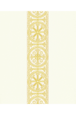 ASSISI Chasuble with woven Orphrey (Ecru, Red, Green, Purple) - WN70101-Church Life-Art Studio Slabbinck-Ecru-Michigan Church Supply